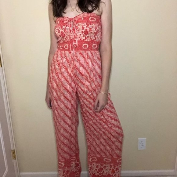 Free People Tube Top Wide Leg Jumpsuit - Picture 4 of 7